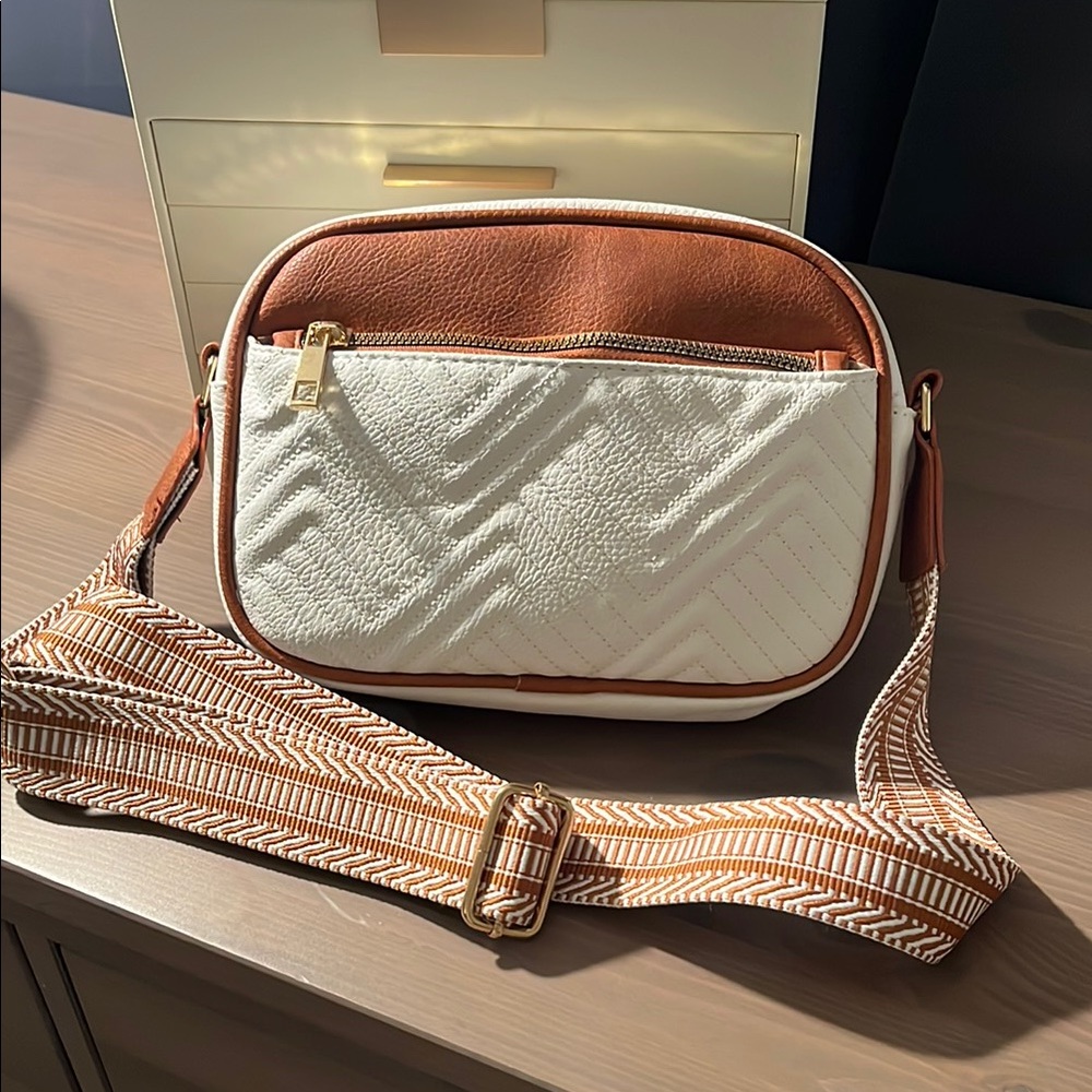 Small faux leather cross body bag
